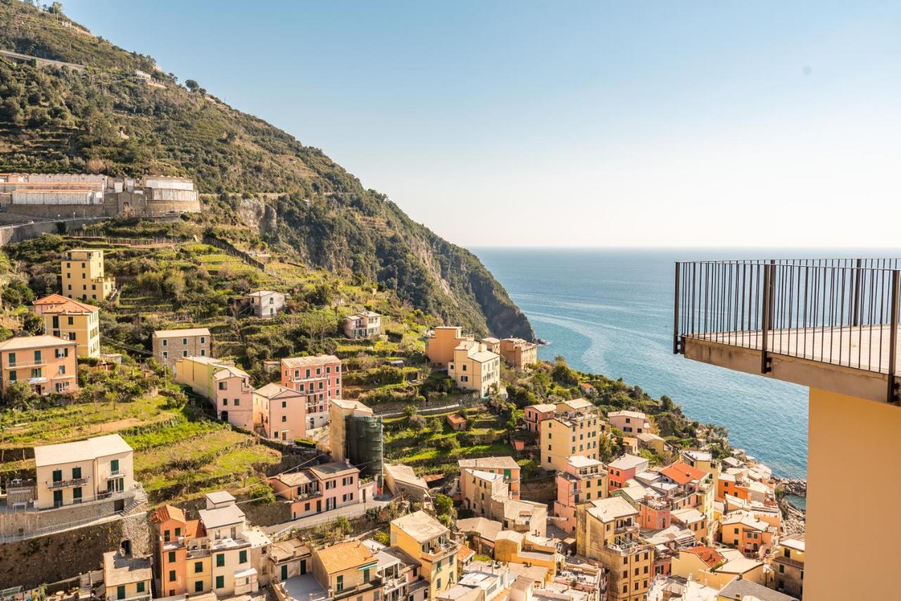 ריומאג'ורה Cinque Terre D'Amare Sea View Big Apartment For Travel Lovers מראה חיצוני תמונה