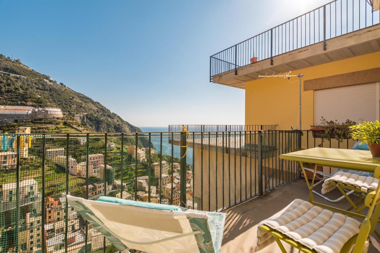 ריומאג'ורה Cinque Terre D'Amare Sea View Big Apartment For Travel Lovers מראה חיצוני תמונה